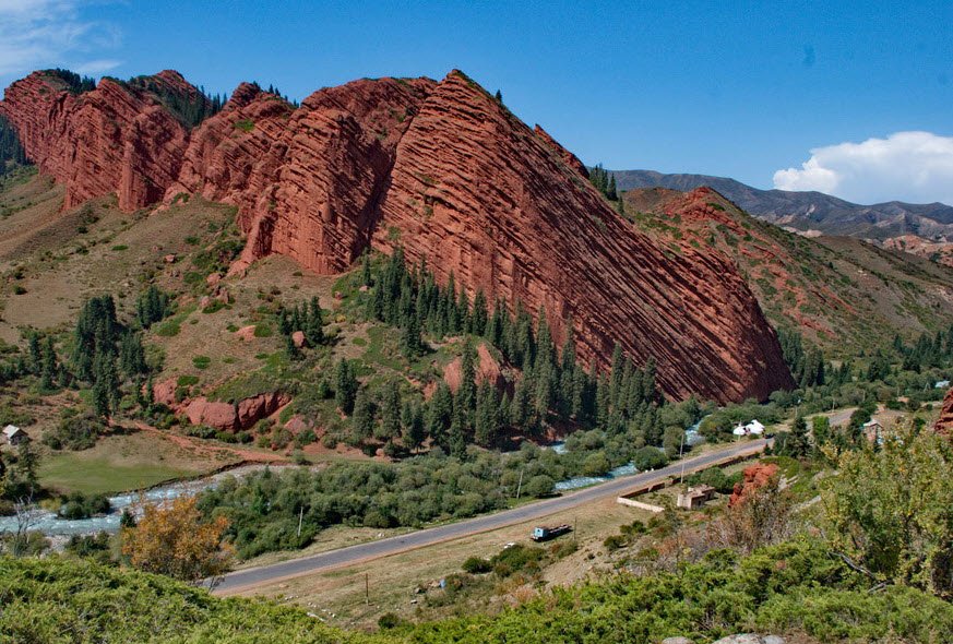 Jeti-Oguz Rocks (Seven Bulls), Near Karakol, Issyk-Kul, Kyrgyzstan